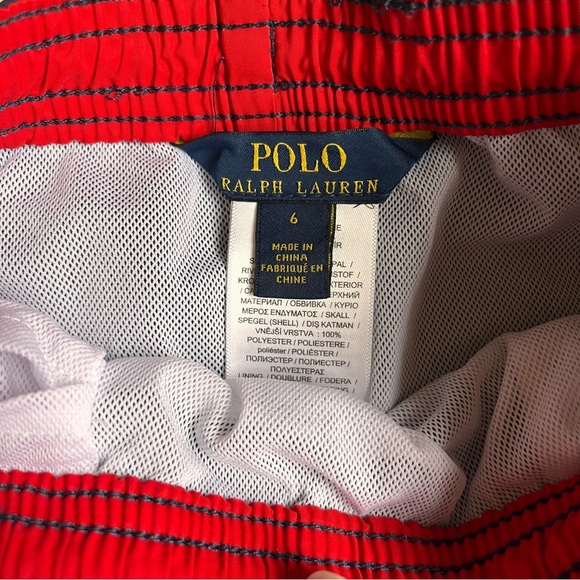 COPY - Polo Ralph Lauren Navy Blue Swim Shorts (size 6) - Picture 2 of 5